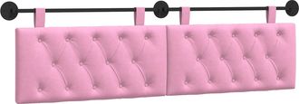 vidaXL Cabecero Colgante Rosa Tela Vidaxl