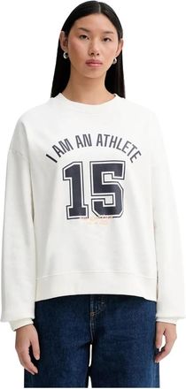 Marc O'Polo Sweatshirts - Dames - Sweatshirts - Wit - M - Hoodies & sweatvesten