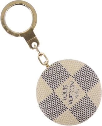 Louis Vuitton Pre-owned Accessories, female, White, Size: ONE SIZE Pre-owned Canvas Key-holder