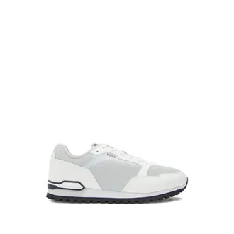 HUGO BOSS Hugo, Sneakers, male, Gray, Size: 10 US Textile Sneakers