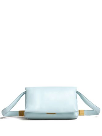 Marni Prisma Puffball Small Leather Shoulder Bag - Sky Blue