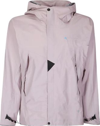 Klättermusen Giacca con cappuccio e logo ricamato - Toni neutri