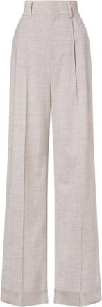 Philosophy di Lorenzo Serafini Wide Trousers, female, Beige, Size: S High-waisted Wide Trousers
