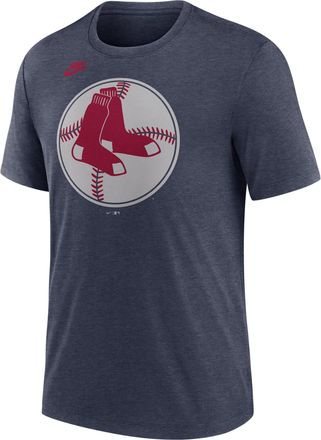 Nike Boston Red Sox Cooperstown Logo Nike Mens MLB T-Shirt in Blue | NJFDEX52BRS-70U