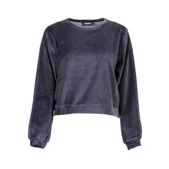 Desigual Cotton Sweater - Dames - Sweatshirts - Blauw - S - Katoen - Hoodies & sweatvesten