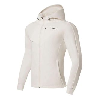 Li-Ning Training Logo Printing Jacket Cream White AWDS627-9