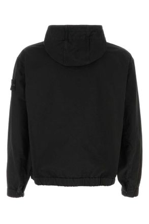 Stone Island Cotton Bomber Jacket - Black