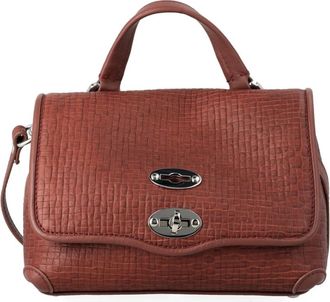 Zanellato Postina Cestaia Baby - Dames - Handtassen - Bruin - ONE Size - Leer - Tassen