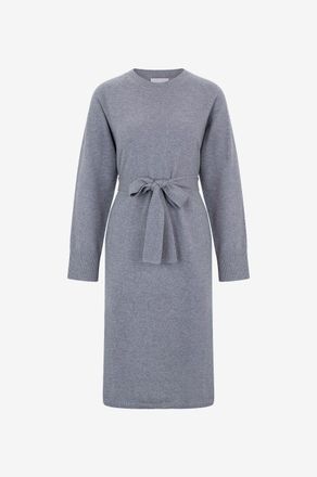 Hemisphere Kaschmir-Midistrickkleid mit G&uuml;rtel