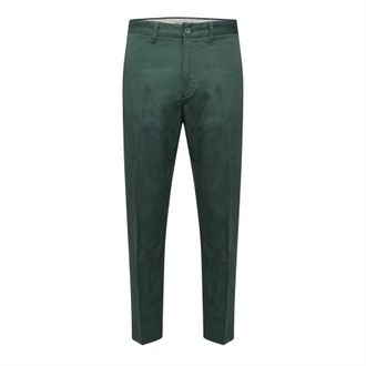 Lacoste Mens Lacoste Straight-Fit Chinos in Green