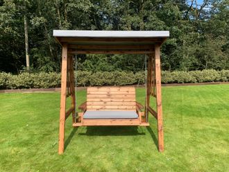Charles Taylor Trading Dorset Two Seater Swing Grey in Brown