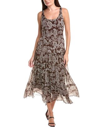 Jones New York Petite Multi-Tier Midi Dress