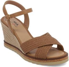 Mia Amore Allisha Espadrille Wedge Sandal in Brown at Nordstrom Rack, Size 7.5