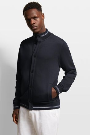 Bugatti Sweatshirt mit Collegekragen