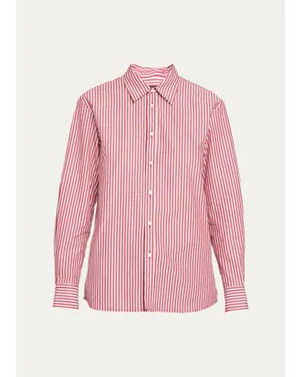 Nili Lotan Raphael Striped Cotton Shirt
