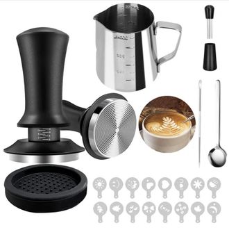 OEM Juego De Accesorios Para M&aacute;quina De Caf&eacute; Expreso Que Incluye Un Apisonador De Caf&eacute; De 51 Mm, Una Herramienta Wdt, Una Alfombrilla Para Apisonador, Un 