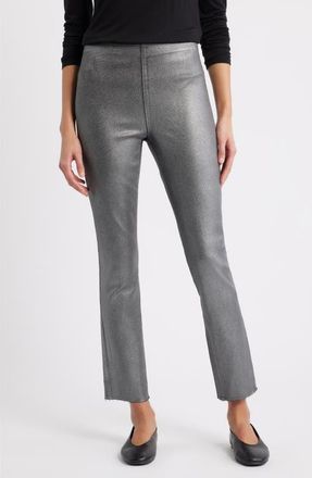 Frank & Eileen Derry Illusion Pull-On Pants in Platinum Glitter at Nordstrom, Size 24