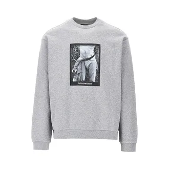 Emporio Armani Logo print crewneck sweatshirt Man XL