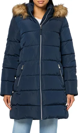Tommy Hilfiger Womens Everyday Essential Comfortable Heavy Weight Puffer Jacket, Navy, S