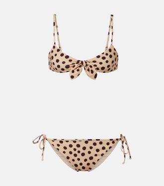 Valentino Bikini a pois con fiocco
