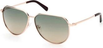 Guess Aviator Zonnebril - Heren - Zonnebrillen - Geel - 62 MM - Accessoires