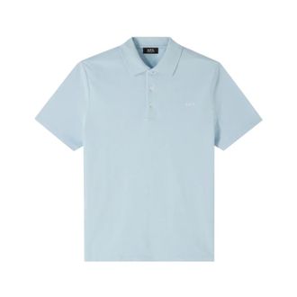 A.P.C. Polo Shirts, male, Blue, Size: XL Standard Polo Shirt