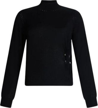 Liu Jo Maglia Collo Alto - Dames - Coltruien - Zwart - XS - Wol - Truien & Vesten