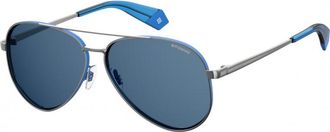 Polaroid Womens 6069-S-X-V84-61 6069 61 S X V84 Sunglasses - Blue - One Size