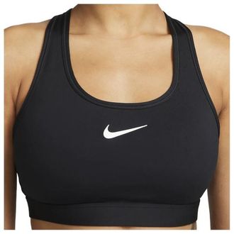 Nike Dri-Fit Swoosh Medium Support Bra Sport-BH für Damen | schwarz