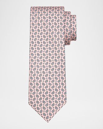 Brioni Men & apos;s Micro-Paisley Silk Tie