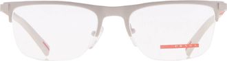 Prada Demo Rectangular Mens Eyeglasses PS 50RV 18X1O1 55