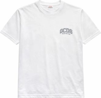 GCDS Logo Lounge Ss T-Shirt - Heren - T-shirts - Wit - XL - Katoen - Tops