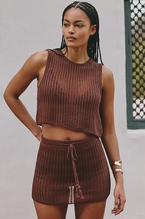 L*Space Sander Crochet Cover-Up Mini Skirt