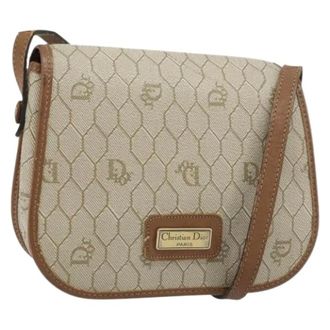 Dior Pre-owned Cross Body Bags, female, Beige, Size: ONE SIZE Pre-owned Plastic Shoulder Bag