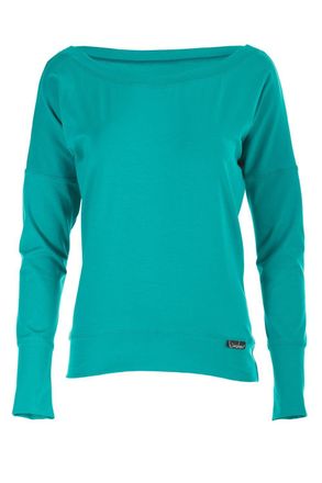 Winshape Oversize-Shirt WINSHAPE Longsleeve WS2, Damen, Gr. XL, gr&uuml;n (ocean gr&uuml;n), 90% Baumwolle, 10% Elasthan, U-Boot-Ausschnitt, Shirts Oversize-Shirt