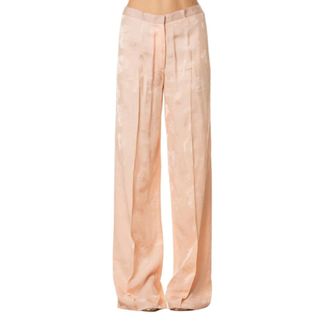 Forte_Forte Pantalone completo - Dames - Broeken - Beige - Maat: L Leer