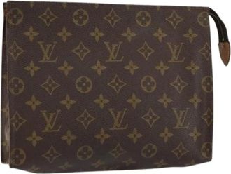 Louis Vuitton Pre-owned Clutches, female, Brown, Size: ONE SIZE Pre-owned Vintage Canvas Clutch