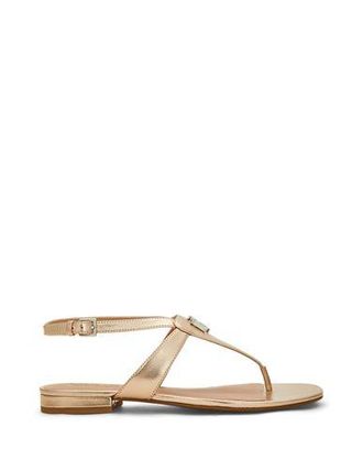Ralph Lauren EVERLEY METALLIC NAPPA LEATHER SANDAL
