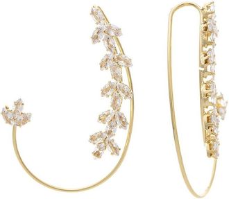 Rivka Friedman 18K Plated Cz Earrings