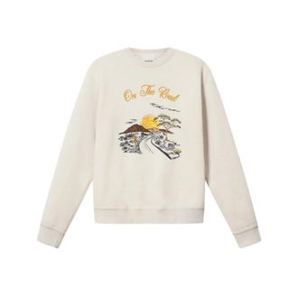 Isabel Marant Heren, Sweatshirts & Hoodies, Beige, Maat: L Katoen