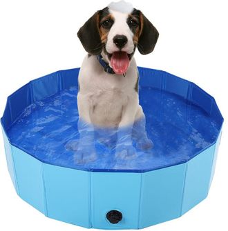 OEM Piscina Plegable Para Perros, Piscina Para Mascotas, Ba&ntilde;era Para Mascotas, Ba&ntilde;era Para Perros, Gatos Y Animales - Azul L (106 Cm)