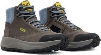 Kizik Freedom Hike Waterproof Hiking Boot in Major Brown/windward Blue at Nordstrom, Size 10.5