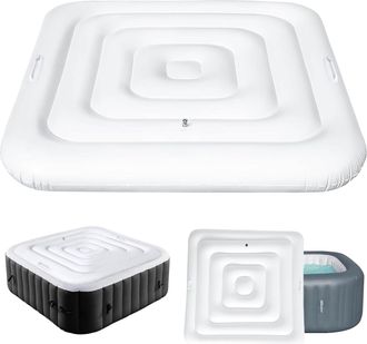 OEM 1 Cubierta Para Spa, 135x135cm, Pvc, Asa Reforzada, Aislamiento T&eacute;rmico, Protecci&oacute;n Contra El Polvo, Para Jacuzzi Exterior
