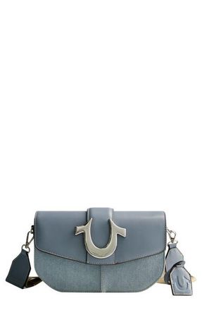 True Religion Denim Saddle Bag with Oversized Horseshoe Logo in Blue at Nordstrom