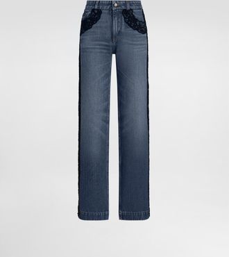 Dolce & Gabbana 5-pocket Denim Trousers - Woman Denim And Jeans Multi-colored 40