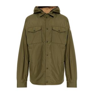 Moncler Rain Jackets, male, Green, Size: 2XL Chirano Jacket