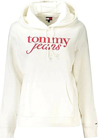 Tommy Jeans Felpa - Dames - Hoodies - Wit - M - Hoodies & sweatvesten