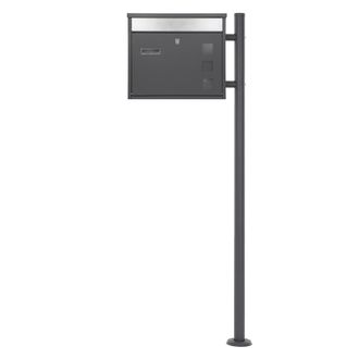 ML Design Buz&oacute;n de acero inoxidable antracita moderno