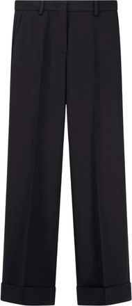 Cellar Door Black Ima Virgin Wool Palazzo Trousers