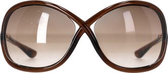 Tom Ford Whitney Oversized Sunglasses in Brown Acetate
